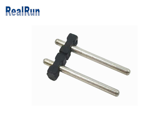 PBT 5.0 밀리미터 핀헤더 라운드 핀 연결기 H2.0 1X2P 헤더 10A 단일 열