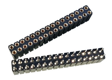 2.54mm 의료 기기를 위한 똑바로 둥근 핀 여성 우두머리 복각 유형