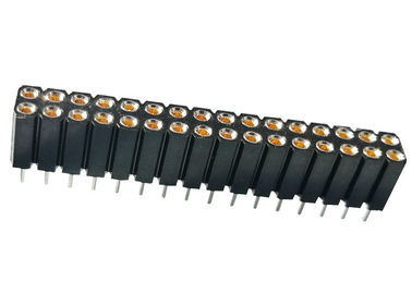 2.54mm 의료 기기를 위한 똑바로 둥근 핀 여성 우두머리 복각 유형