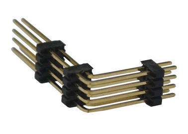 검정 8 핀 우두머리 연결관 1.27mm 2개의 줄 정각 타입 3 플라스틱