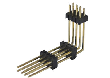 검정 8 핀 우두머리 연결관 1.27mm 2개의 줄 정각 타입 3 플라스틱