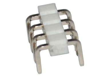 백색 4 핀 우두머리 연결관 피치 2.54mm 단 하나 줄 90 정도 U 유형