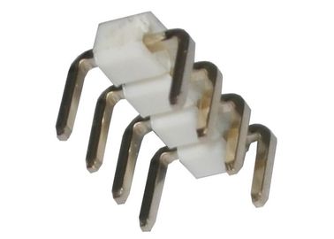 백색 4 핀 우두머리 연결관 피치 2.54mm 단 하나 줄 90 정도 U 유형