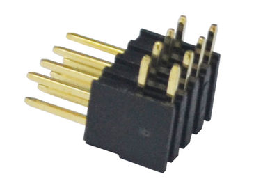 2.54mm 500VAC 핀 헤더 커넥터 직각 절연체 PA6T 3A