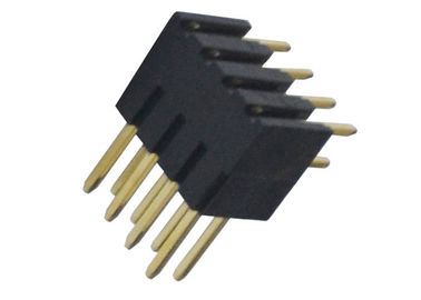 2.54mm 500VAC 핀 헤더 커넥터 직각 절연체 PA6T 3A