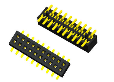 똑바로 20의 핀 우두머리 연결관 여성 180도 유형 두 배 줄 1.0X2.1mm