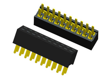20의 핀 PCB 널을 위한 여성 우두머리 연결관 단 하나 줄 똑바른 180 정도