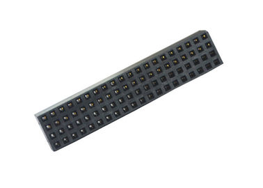 2.0mm 여성 똑바른 핀 우두머리 연결관 4 줄 180도 구리 합금