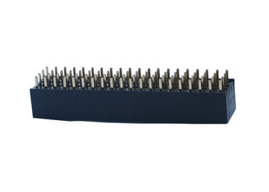 2.0mm 여성 똑바른 핀 우두머리 연결관 4 줄 180도 구리 합금