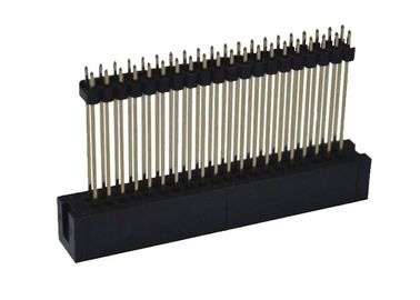 PCB 널 유형 2.0 Mm 피치 연결관 40 핀 복각 이중 플라스틱 똑바른