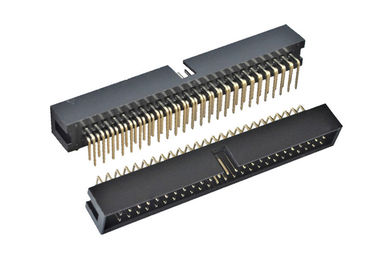 정각 Pcb 연결관 90도 상자 유형 2.54mm 피치 50 핀 우두머리