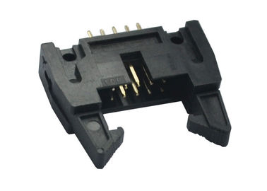 2.54mm 가려진 우두머리 연결관 10 핀 수직 여물통 구멍을 내화장치하십시오