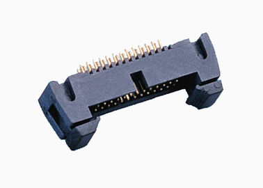 똑바른 가려진 핀 우두머리 연결관 이중 줄 간결 래치 2.54mm 20 핀