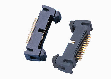 똑바른 가려진 핀 우두머리 연결관 이중 줄 간결 래치 2.54mm 20 핀