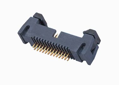 똑바른 가려진 핀 우두머리 연결관 이중 줄 간결 래치 2.54mm 20 핀