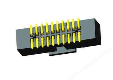 SMT 모자 유형 상자 우두머리 연결관 1.27mm 피치 금 섬광 접촉 도금
