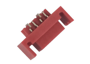 빨간 여성 우두머리 4 핀 500AC 저항 전압 1.27 Mm Idc 연결관