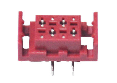 빨간 여성 우두머리 4 핀 500AC 저항 전압 1.27 Mm Idc 연결관