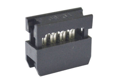 8 핀 여성 IDC 철사 회로판 리본 연결관 2.54mm PBT 물자
