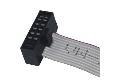 10 핀 IDC 평면 케이블 1.27mm 피치 난입할 것이다 가동 가능한 리본 케이블 철사