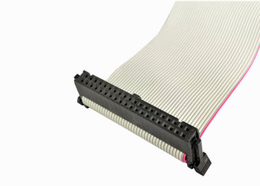회색 IDC 평면 케이블 회의 경기 연결관 2.54mm 40의 핀 가변 길이