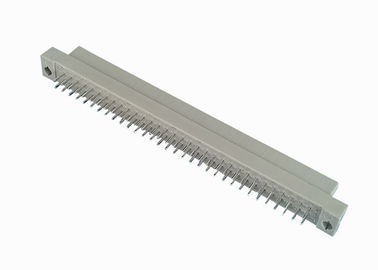 PBT 여성 DIN 41612 연결관 2.54mm 피치 180도 똑바른 두 배 줄