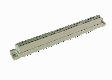 PBT 여성 DIN 41612 연결관 2.54mm 피치 180도 똑바른 두 배 줄