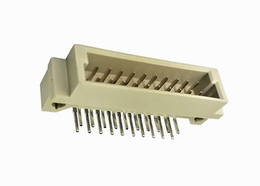DIN 41612 두 배 줄 핀 우두머리 연결관 10 핀 남성 정각 Pcb 우두머리