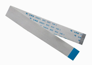끝 연결관을 가진 매우 얇은 가동 가능한 편평한 리본 케이블 0.5mm 피치