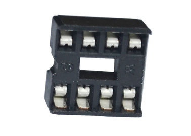 PCB 널을 위한 2.54mm 복각 소켓 8 핀 정연한 구멍 핀 우두머리 연결관