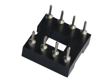 UL 94V 0 28 핀 복각 IC 소켓 방습 둥근 구멍 7.62mm 연결관