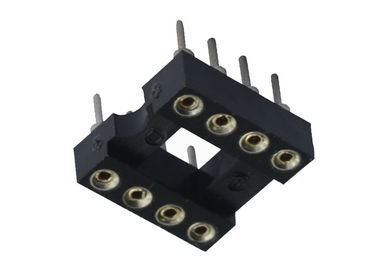 UL 94V 0 28 핀 복각 IC 소켓 방습 둥근 구멍 7.62mm 연결관