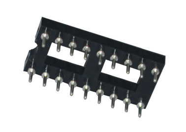 둥근 구멍 2.54mm IC 소켓 18P 똑바른 핀 우두머리 연결관 180 도