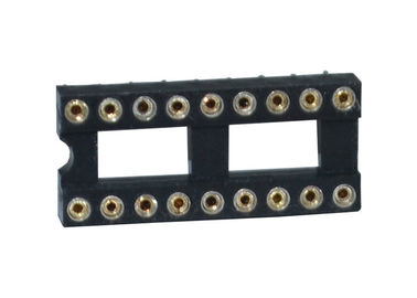 둥근 구멍 2.54mm IC 소켓 18P 똑바른 핀 우두머리 연결관 180 도
