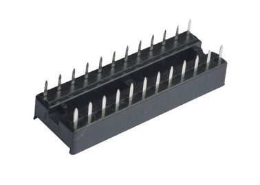 정연한 구멍 똑바른 직접 회로 소켓 2.54mm 24의 핀 커넥터