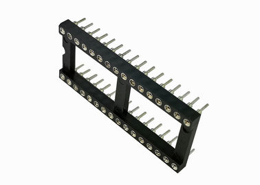 금관 악기 소켓 IC 16 핀 180°Two 줄 2.54mm 피치 7.62 카드 에지 연결관
