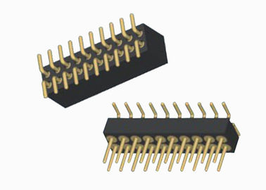 고열 둥근 여성 핀 우두머리 연결관 1.27mm 피치 이중 줄