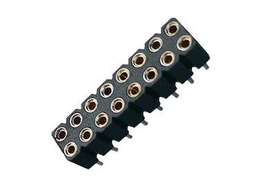 여성 핀 우두머리 연결관 복각 PPS 2.54mm 180° UL94V 0의 둘레에 기계로 가공하는