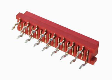 PBT 빨간 절연제 진지변환 연결관 16 핀 여성 우두머리 2.54mm 피치