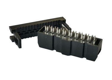 16 핀 여성 IDC 철사 회로판 리본 연결관 2.54mm 땜납 종료
