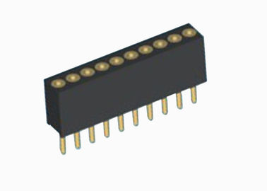 PCB 단 하나 줄 여성 우두머리 1.27mm 피치 똑바른 2개 AMP 현재 등급