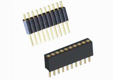 PCB 단 하나 줄 여성 우두머리 1.27mm 피치 똑바른 2개 AMP 현재 등급