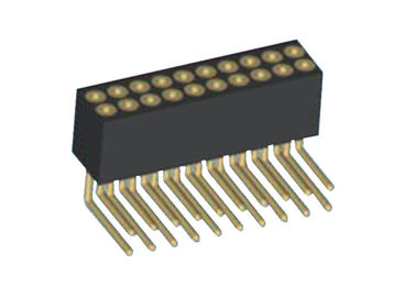 1.27mm 두 배 줄 여성 우두머리 정각 PCB 널 연결관 20 핀
