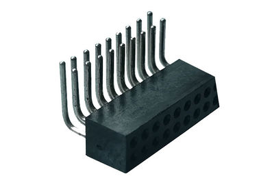 1.27mm 두 배 줄 여성 우두머리 정각 PCB 널 연결관 20 핀