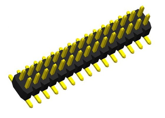 PA6T 1.0 밀리미터 이원적 가로열 2x10P SMD 핀헤더 연결기