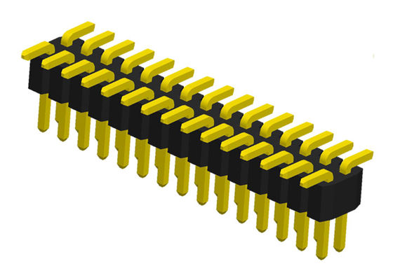 PA6T 1.0 밀리미터 이원적 가로열 2x10P SMD 핀헤더 연결기