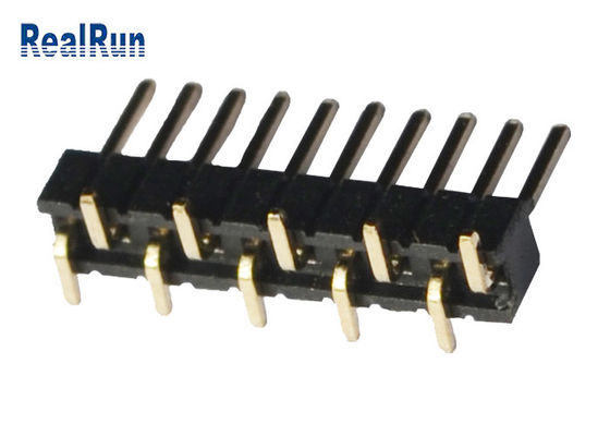 10 핀 단일 열 500VAC PA6T SMD 메일 헤더 연결기