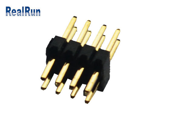 이원적 가로열 UL 94V-0 플라스틱 PA9T PCB 핀 연결기 1.27 밀리미터
