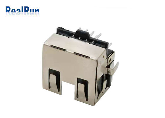 차폐와 LCP UL94V-0 인청동 RJ45 커넥터 잭 500VAC