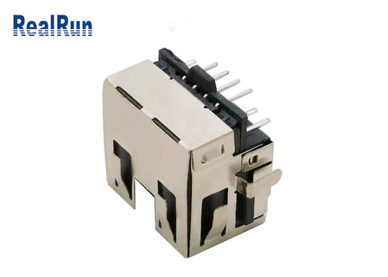 차폐와 LCP UL94V-0 인청동 RJ45 커넥터 잭 500VAC
